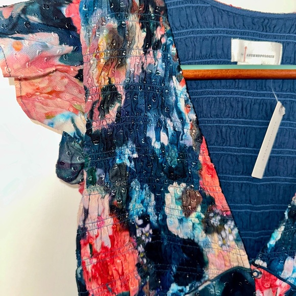 NWT Anthropologie The Peregrine Jumpsuit Women Casual Eyelet Wide-Leg - Size S - Picture 5 of 6